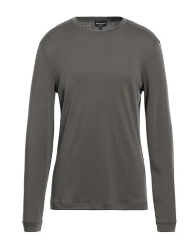 Giorgio Armani Man Sweater Lead Size 46 Cashmere In Grey