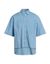 A BETTER MISTAKE A BETTER MISTAKE MAN SHIRT SKY BLUE SIZE 2 COTTON