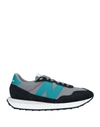 NEW BALANCE NEW BALANCE MAN SNEAKERS LEAD SIZE 7.5 SOFT LEATHER, TEXTILE FIBERS