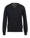 Cruciani Man Sweater Midnight Blue Size 42 Cotton