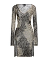Just Cavalli Woman Midi Dress Gold Size L Textile Fibers In Gold