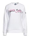 North Sails Woman Sweatshirt White Size L Cotton, Polyester
