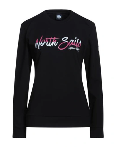 NORTH SAILS NORTH SAILS WOMAN SWEATSHIRT MIDNIGHT BLUE SIZE L COTTON, POLYESTER