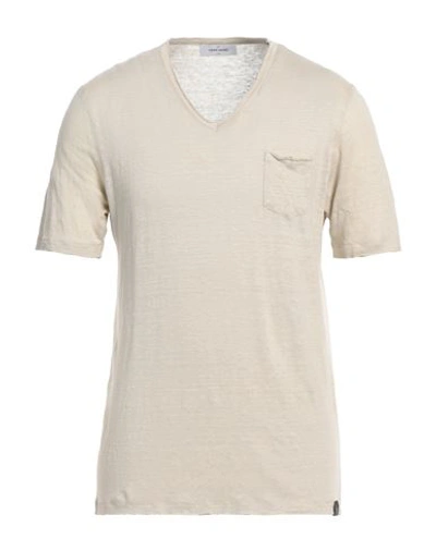 Gran Sasso Man T-shirt Ivory Size 40 Linen In White