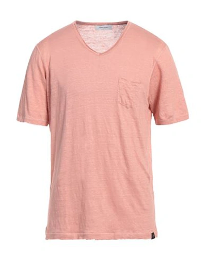 Gran Sasso Man T-shirt Pink Size 42 Linen