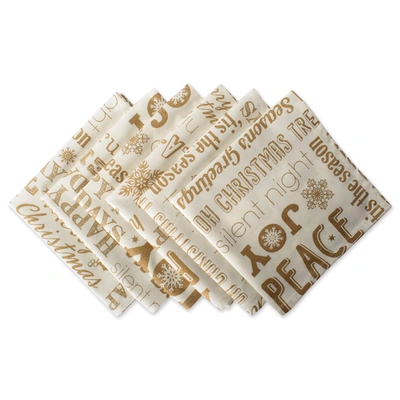 Dii Christmas Metallic Napkin (set Of 6) In Neutral