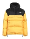 USED FUTURE USED FUTURE MAN PUFFER YELLOW SIZE L POLYESTER