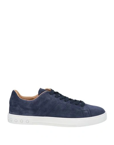TOD'S TOD'S MAN SNEAKERS NAVY SIZE 7 LEATHER