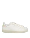 Adidas Originals Woman Sneakers Off White Size 5 Synthetic Fibers, Rubber In Off White