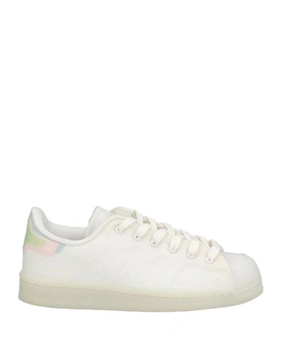 Adidas Originals Woman Sneakers Off White Size 6 Synthetic Fibers, Rubber