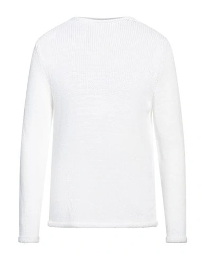Rossopuro Man Sweater Off White Size 5 Cotton