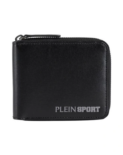 Plein Sport Man Wallet Black Size - Bovine Leather