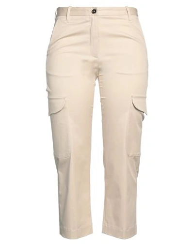 Nine In The Morning Woman Pants Beige Size 27 Cotton, Elastane