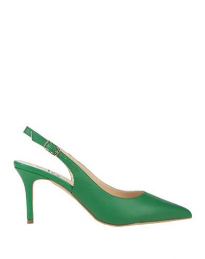 Islo Isabella Lorusso Woman Pumps Green Size 9 Soft Leather