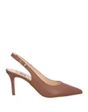Islo Isabella Lorusso Woman Pumps Brown Size 10 Soft Leather