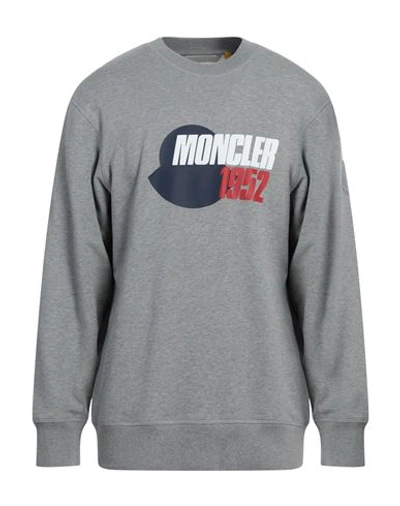 Moncler 2  1952 Man Sweatshirt Grey Size L Cotton