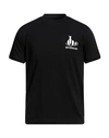 Richmond Man T-shirt Black Size M Cotton, Lycra