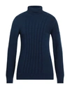 Yoon Man Turtleneck Navy Size 44 Acrylic, Virgin Wool, Alpaca Wool, Viscose In Navy Blue