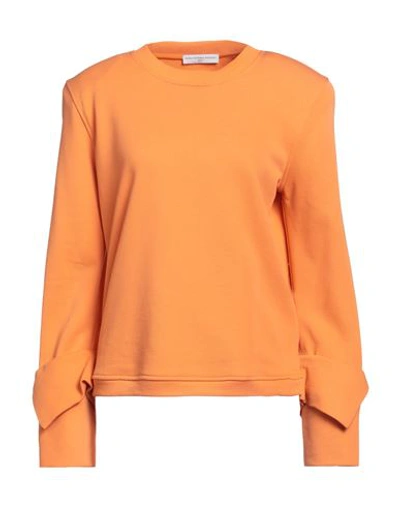 Maria Vittoria Paolillo Mvp Woman Sweatshirt Orange Size 6 Cotton, Polyester