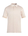 Paolo Pecora Man Polo Shirt Beige Size L Cotton