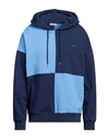 Sandro Man Sweatshirt Sky Blue Size Xs Cotton, Elastane, Viscose, Polyester