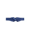 Emporio Armani Woman Belt Blue Size 32 Textile Fibers