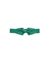 Emporio Armani Woman Belt Green Size 30 Textile Fibers