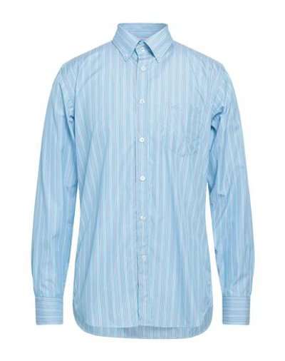 Paul & Shark Man Shirt Sky Blue Size 15 Cotton