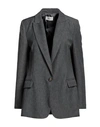 Vicolo Woman Suit Jacket Grey Size L Polyester