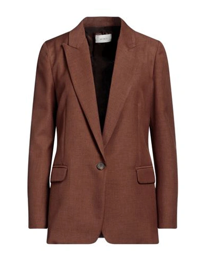 Vicolo Woman Suit Jacket Brown Size S Polyester In Brown