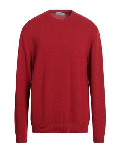 Detwelve Man Sweater Red Size Xxl Wool, Viscose, Cashmere, Polyamide