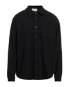 American Vintage Man Shirt Midnight Blue Size M/l Wool, Polyamide, Polyester In Blue