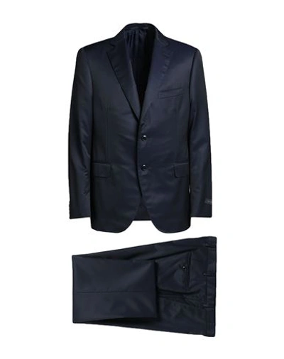 Pal Zileri Man Suit Midnight Blue Size 48 Wool, Polyester