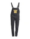 Washington Dee Cee Washington Dee-cee Woman Overalls Steel Grey Size 27 Cotton In Grey