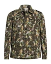 MESSAGERIE MESSAGERIE MAN SHIRT MILITARY GREEN SIZE XL COTTON, ELASTANE