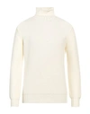 Filippo De Laurentiis Man Turtleneck White Size 44 Merino Wool