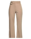 Siste's Woman Pants Sand Size L Viscose, Polyester, Nylon, Elastane In Beige