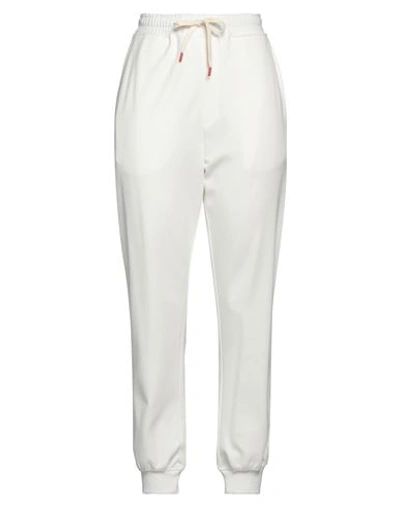 Imperial Woman Pants White Size L Viscose, Polyamide, Elastane, Cotton