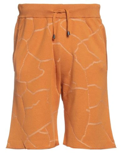 Daniele Fiesoli Man Shorts & Bermuda Shorts Mandarin Size L Cotton