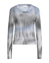 Brand Unique Woman Sweater Grey Size 2 Cotton In Grey