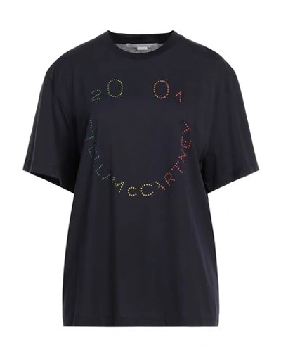 Stella Mccartney Woman T-shirt Midnight Blue Size 6-8 Cotton