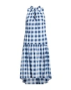 Camicettasnob Woman Midi Dress Sky Blue Size 10 Cotton