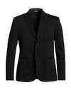 Daniele Alessandrini Homme Man Blazer Black Size 38 Cotton, Polyamide, Elastane