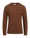 Primo Emporio Man Sweater Camel Size Xxl Wool, Acrylic In Beige