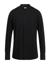 Paolo Pecora Man Shirt Black Size 16 Cotton