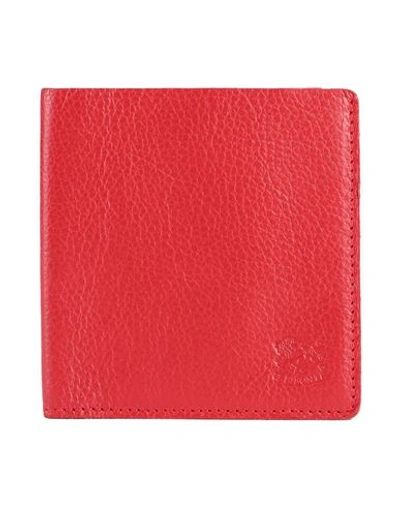 Il Bisonte Man Document Holder Red Size - Soft Leather