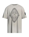 A-COLD-WALL* A-COLD-WALL* MAN T-SHIRT LIGHT GREY SIZE L COTTON