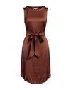 Camicettasnob Woman Midi Dress Brown Size 10 Viscose, Elastane