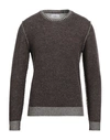 Bellwood Man Sweater Dark Brown Size 46 Cotton, Wool, Cashmere