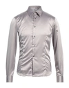 L.b.k. L. B.k. Man Shirt Grey Size L Polyester, Elastane